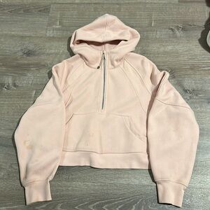 Lululemon Trench Scuba 1/2 zip Crop oversize hoodie